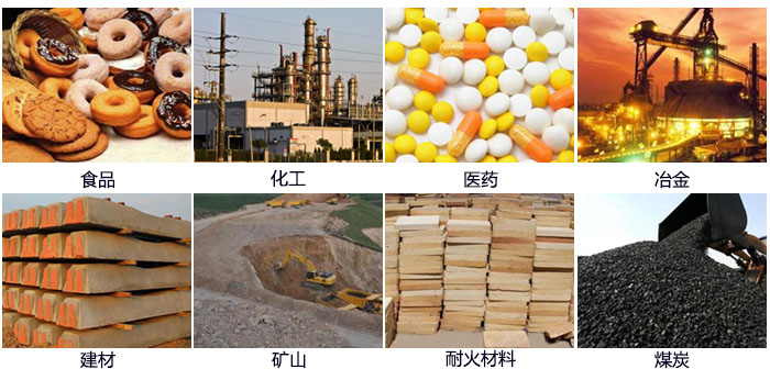 DH-800振動(dòng)篩適用的行業(yè)：食品，化工，醫(yī)藥，冶金，建材，礦山，耐火材料，煤炭。