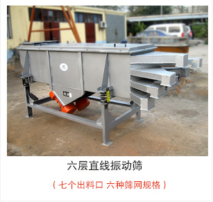 六層直線振動(dòng)篩加裝制成裝置，灰色油漆出口產(chǎn)品